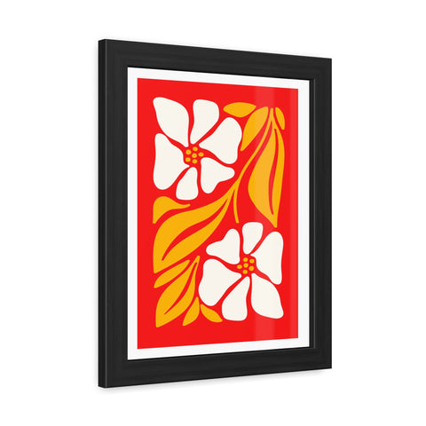 Natural Formation 12 - Vibrant Floral Framed Poster - Retro Home Decor