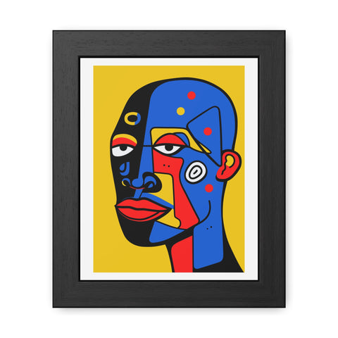 Africa 1 - Vibrant Abstract Framed Poster - Colorful Wall Art Decor