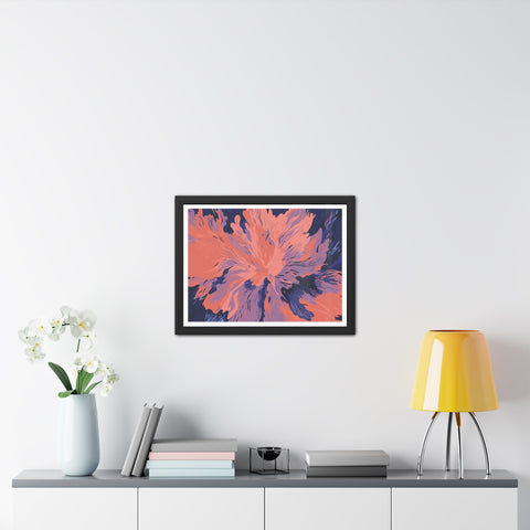 Florescent - Abstract Floral Framed Poster – Modern Wall Art for Home Décor