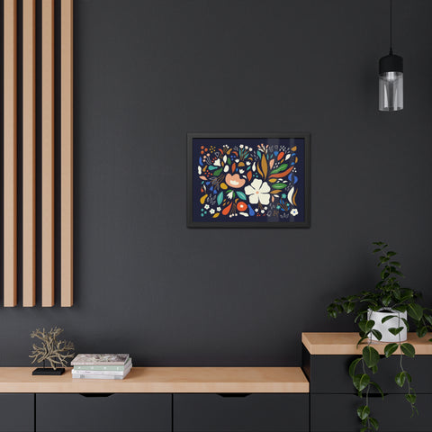 The Flowering 1 - Blooming Floral Framed Poster - Vibrant Home Decor for Nature Lovers