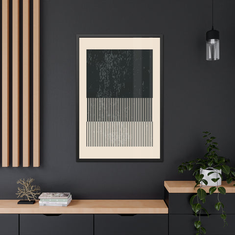Ink Stamp 8b - Modern Abstract Framed Poster - Minimalist Wall Art for Stylish Home Décor