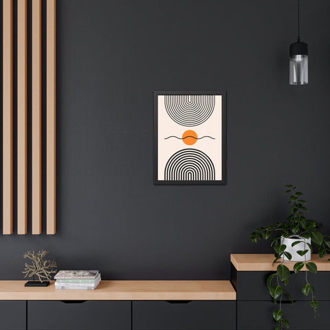 Brenda 3 - Modern Abstract Framed Poster - Minimalist Wall Art for Home Decor