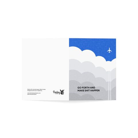 Go forth and make Sh*t happen - Motivational Greeting Card — Abstract Greeting Card - Illustrated, Beautiful, any occasion