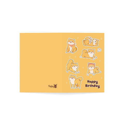 Happy Birthday (Shiba Inu) - Greeting Card