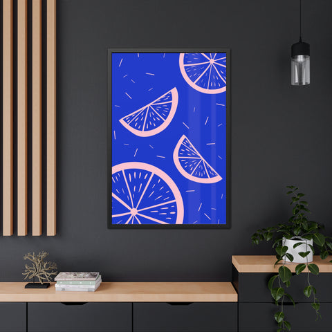When life gives you lemons 8 - Bright Citrus Framed Poster - Fresh Fruit Decor for Colorful Spaces