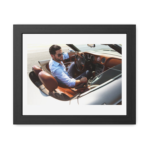 Hop in - Luxury Car Enthusiast Framed Poster - Stylish Wall Art for Home or Office