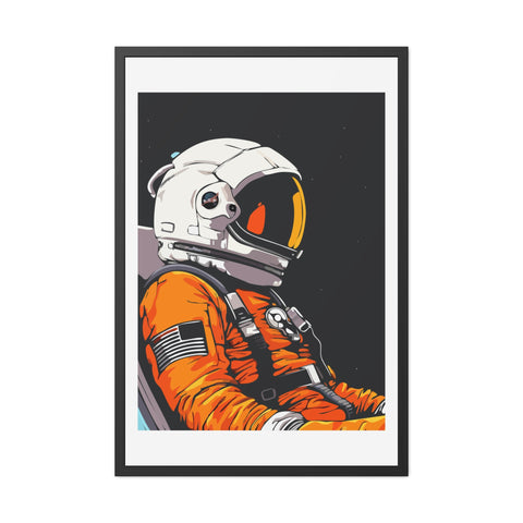Astrum 1 - Astronaut Framed Poster - Space Art for Adventure Lovers