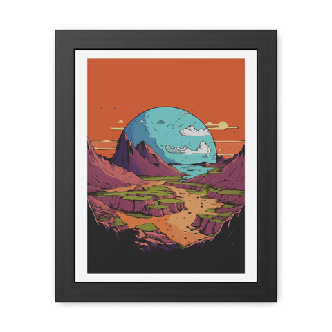 Astrum 3 - Vibrant Framed Poster – Scenic Landscape Art for Home Décor