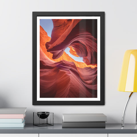 The Gorge - Desert Canyon Framed Poster - Stunning Wall Art for Home Decor