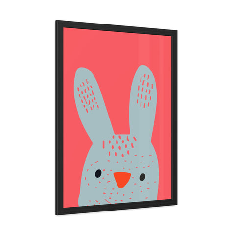 Childrana 1 - Cute Bunny Framed Poster - Perfect for Kids' Rooms & Easter Decor