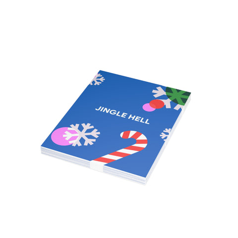 “Jingle Hell” Holiday Greeting Card — Christmas / Holiday Greeting Card - Illustrated, Modern