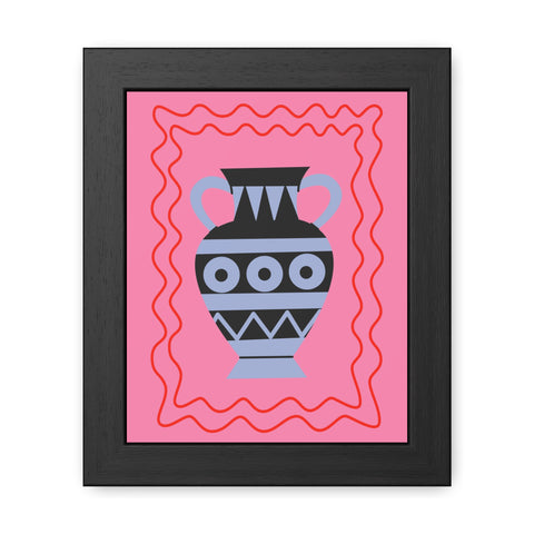 Italian Kitch 11 - Modern Art Framed Poster – Colorful Vase Design for Home Decor