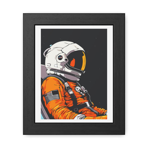 Astrum 1 - Astronaut Framed Poster - Space Art for Adventure Lovers