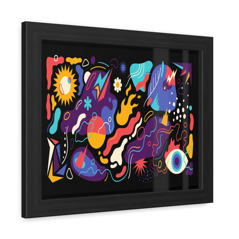 Find the Flame - Colorful Abstract Framed Posters - Vibrant Wall Art for Home Decor