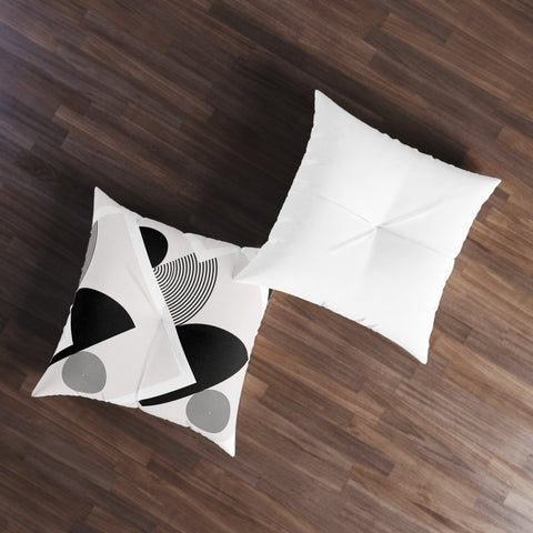 Stones - Tufted Floor Pillow, Square