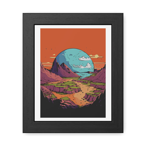 Astrum 3 - Vibrant Framed Poster – Scenic Landscape Art for Home Décor