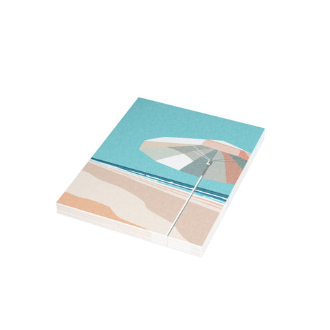 Beach Umbrella Greeting Card — Abstract Greeting Card - Illustrated, Beautiful, any occasion