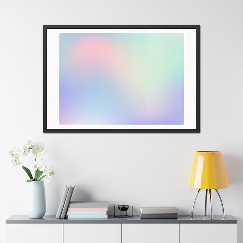 Haze - Pastel Gradient Framed Poster for Modern Decor
