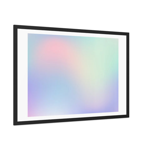 Haze - Pastel Gradient Framed Poster for Modern Decor