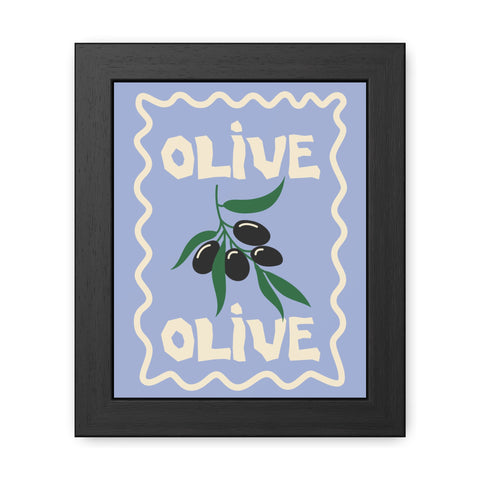 Olive - Framed Poster for Home Decor – Ideal for Kitchen and Dining Spaces