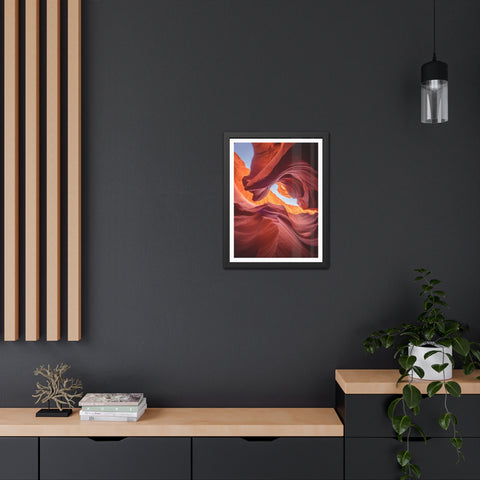 The Gorge - Desert Canyon Framed Poster - Stunning Wall Art for Home Decor