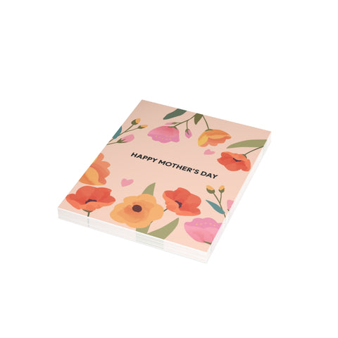 Happy Mother's Day Floral Greeting Card — Mother's Day / Holiday Greeting Card - Illustrated, Modern