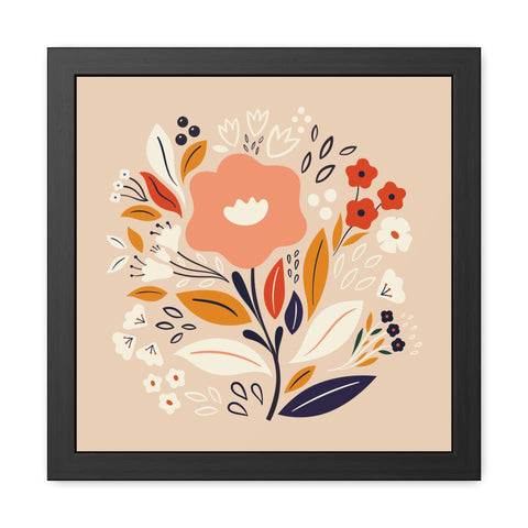 Bloom 3 - Floral Framed Poster – Vibrant Wall Art for Home Decor