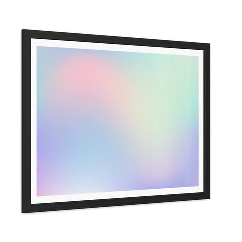 Haze - Pastel Gradient Framed Poster for Modern Decor