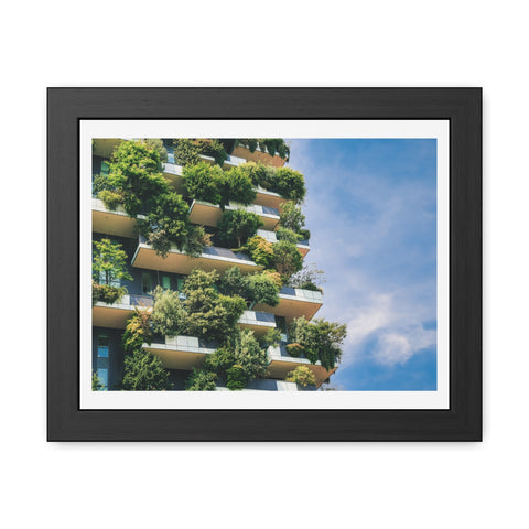 Green Urban - Eco-Friendly Framed Poster - Urban Oasis Greenery Wall Art