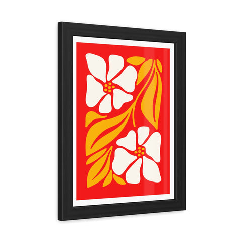 Natural Formation 12 - Vibrant Floral Framed Poster - Retro Home Decor