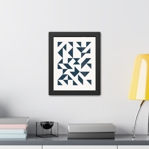 Crown 3 - Geometric Framed Poster – Modern Wall Art for Contemporary Decor