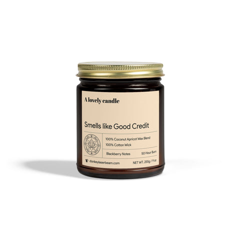 Smells like Good Credit - Blackberry Notes Scented Soy Candle, 9oz