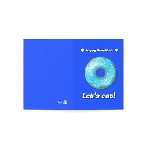 Happy Hanukkah - Lets Eat! Greeting Card