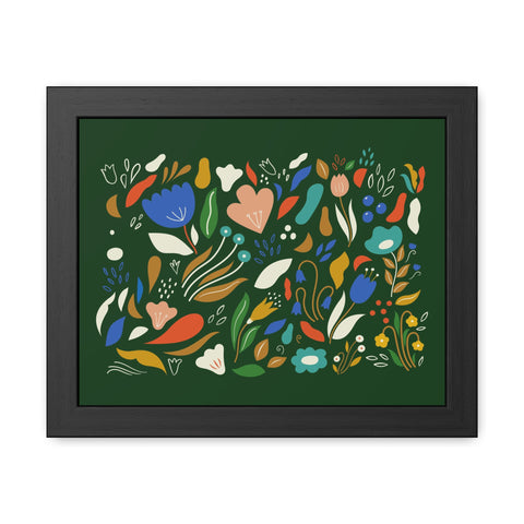 The Flowering 2 - Botanical Framed Poster - Colorful Flower Art for Home Décor