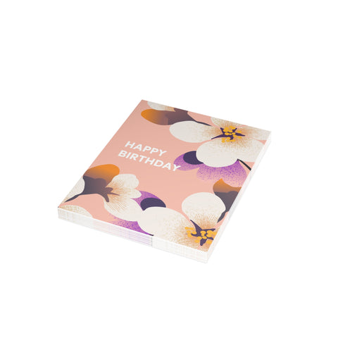 Floral Birthday Greeting Cards — Birthday Greeting Card - Illustrated, Floral, Modern