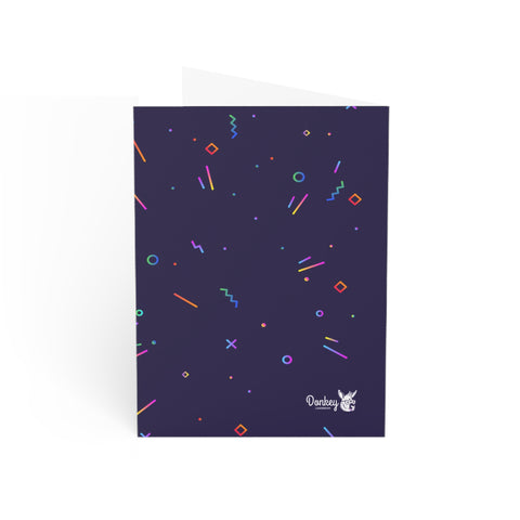 Thank you (Neon Fireworks) - Greeting Card