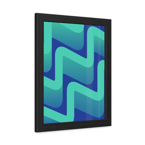 Abstractica 3 - Abstract Waves Framed Poster | Modern Home Decor | Vibrant Wall Art