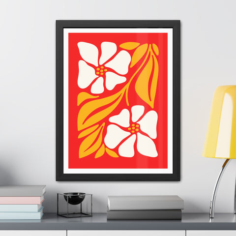 Natural Formation 12 - Vibrant Floral Framed Poster - Retro Home Decor