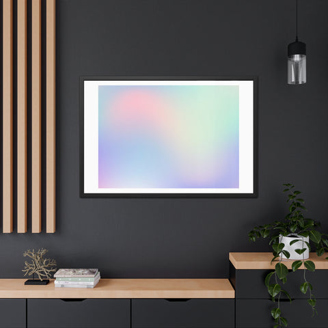 Haze - Pastel Gradient Framed Poster for Modern Decor