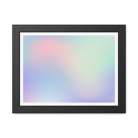 Haze - Pastel Gradient Framed Poster for Modern Decor