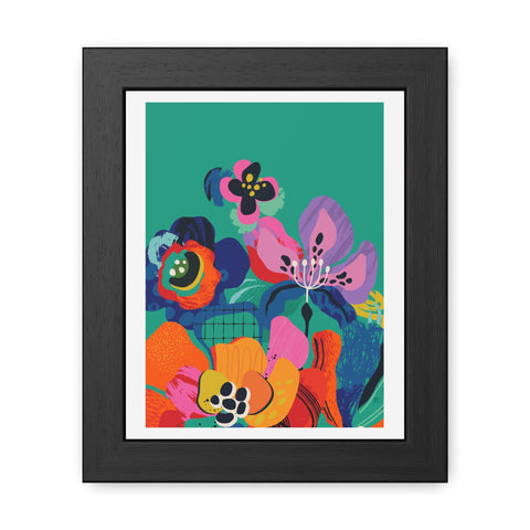 Ericsson 6 - Colorful Floral Framed Poster | Vibrant Wall Art for Home Decor