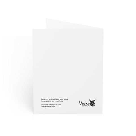 "Claws Out. Cork Out." Tiger Greeting Card — Humorous Greeting Card - Illustrated, Funny, Snarky, Modern