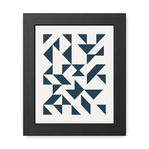 Crown 3 - Geometric Framed Poster – Modern Wall Art for Contemporary Decor