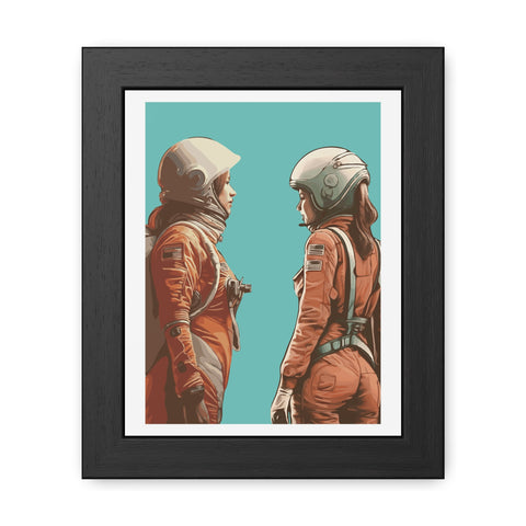 Astrum 4 - Astro Team Framed Poster - Inspirational Space Art for Home Decor