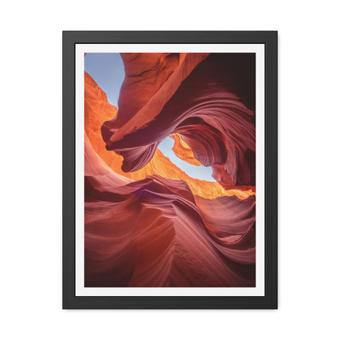 The Gorge - Desert Canyon Framed Poster - Stunning Wall Art for Home Decor