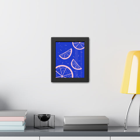 When life gives you lemons 8 - Bright Citrus Framed Poster - Fresh Fruit Decor for Colorful Spaces