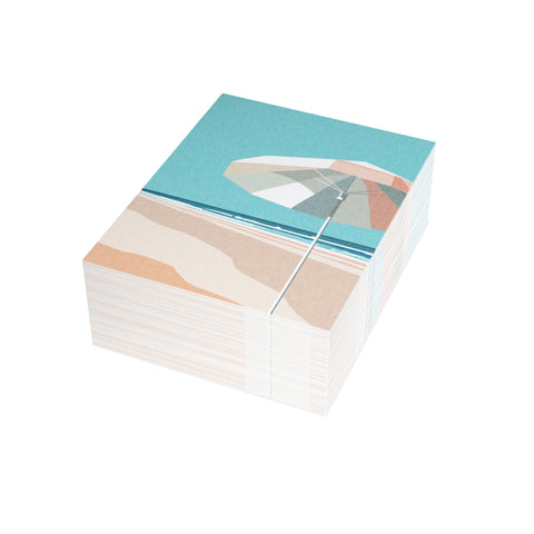 Beach Umbrella Greeting Card — Abstract Greeting Card - Illustrated, Beautiful, any occasion