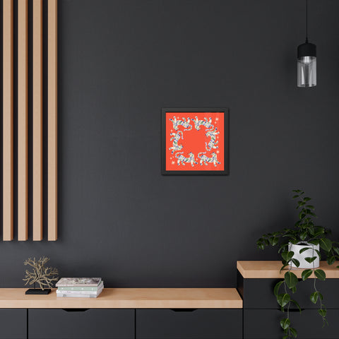 Circus Act 3 - Colorful Animal Framed Poster | Playful Wall Art for Animal Lovers
