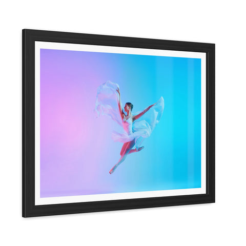 Ballet - Dynamic Dancer Framed Poster - Colorful Art for Home Décor