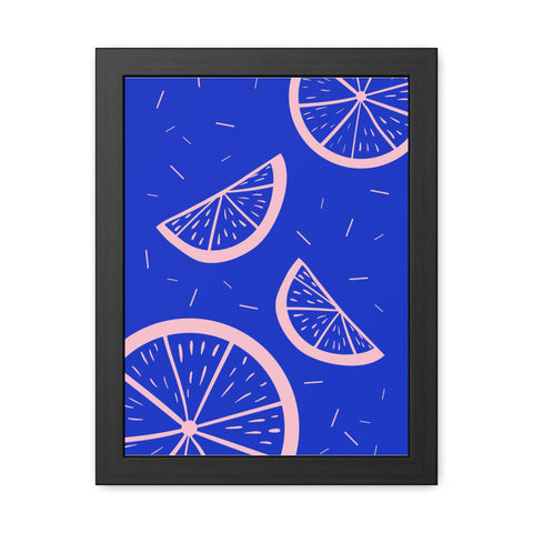 When life gives you lemons 8 - Bright Citrus Framed Poster - Fresh Fruit Decor for Colorful Spaces